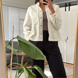 White Everlane Chore Jacket in Size Small